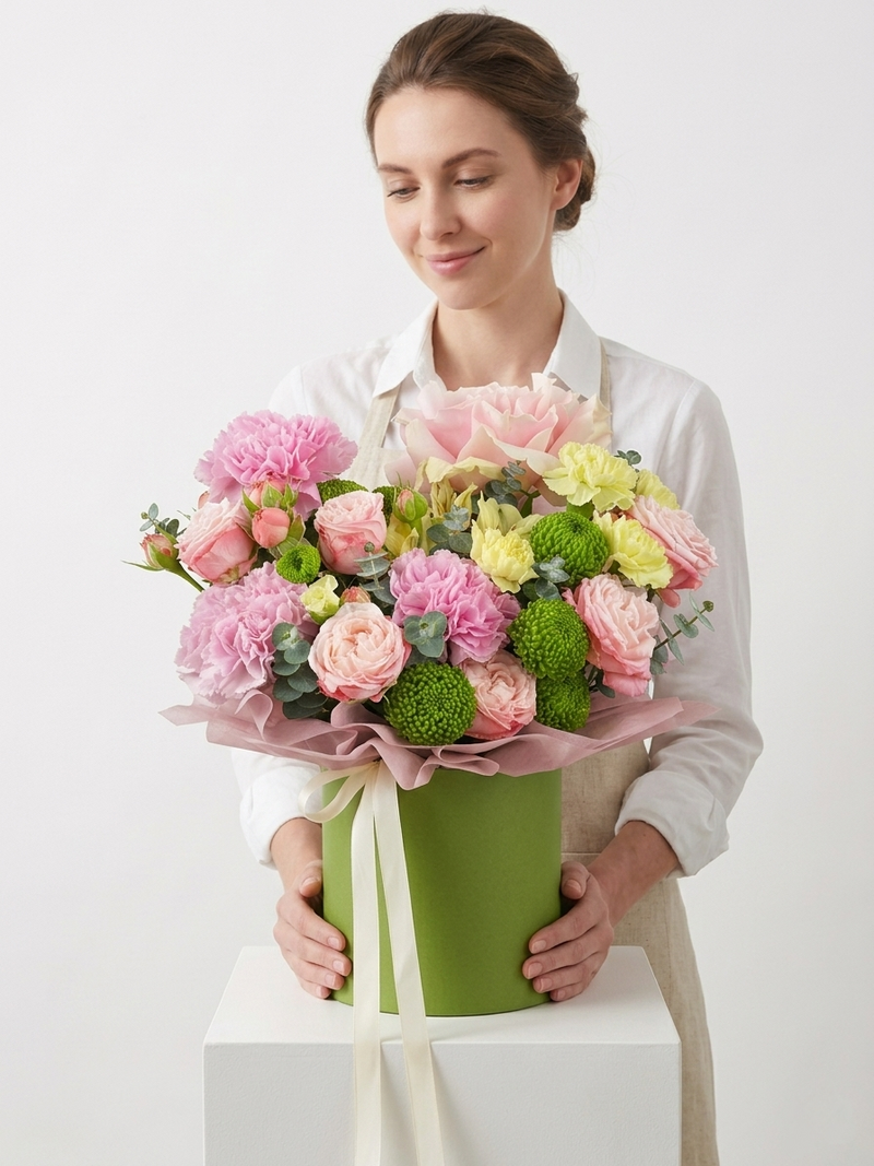 Pastel Garden Hat Box