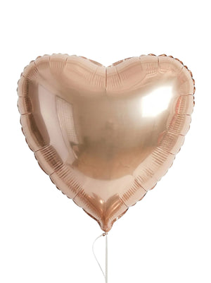Gold Heart Foil Balloons