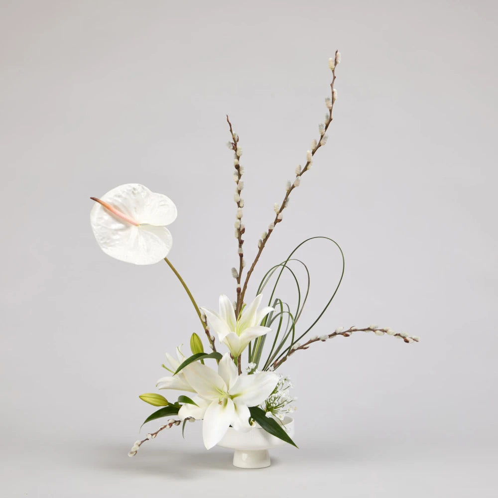 Sculptural Cycle DIY Kit: Lily, Anthurium & Pussy Willow