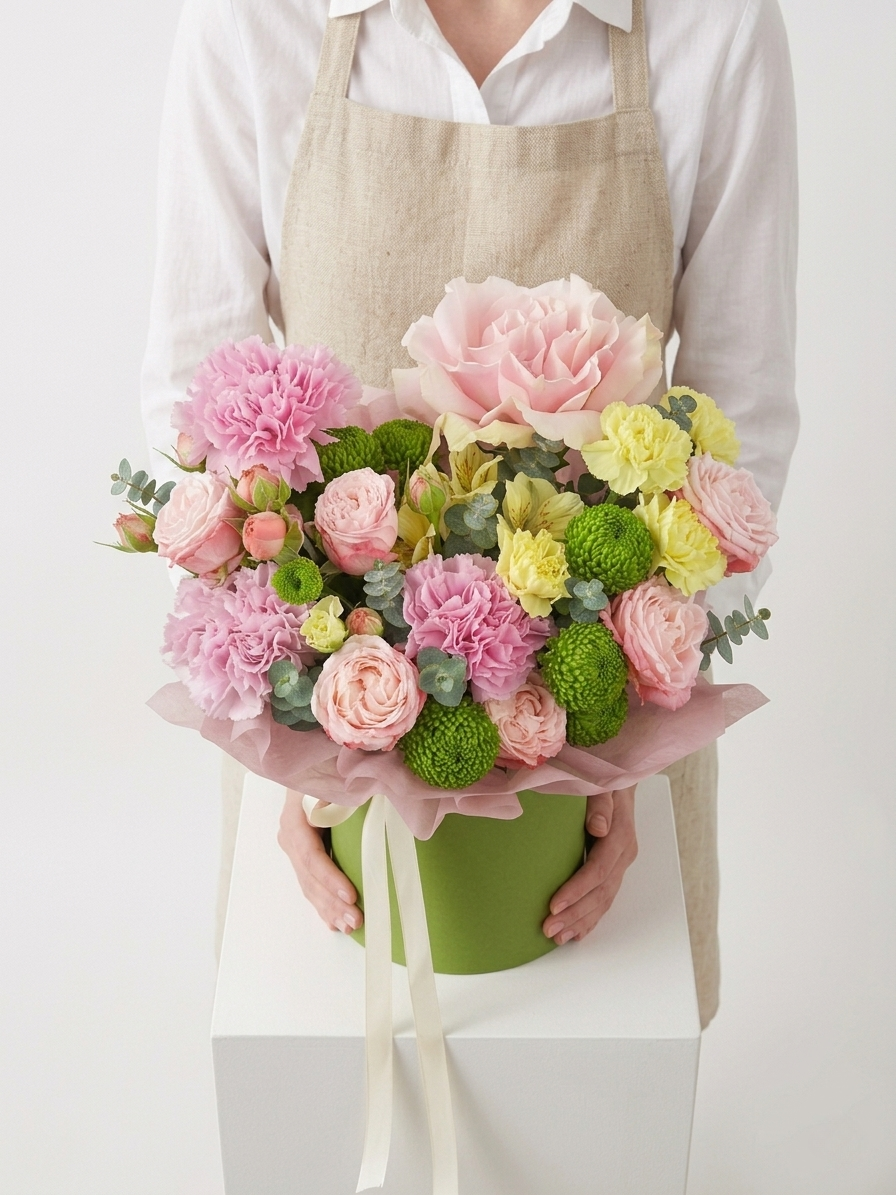 Pastel Garden Hat Box