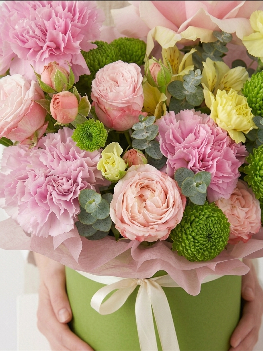 Pastel Garden Hat Box