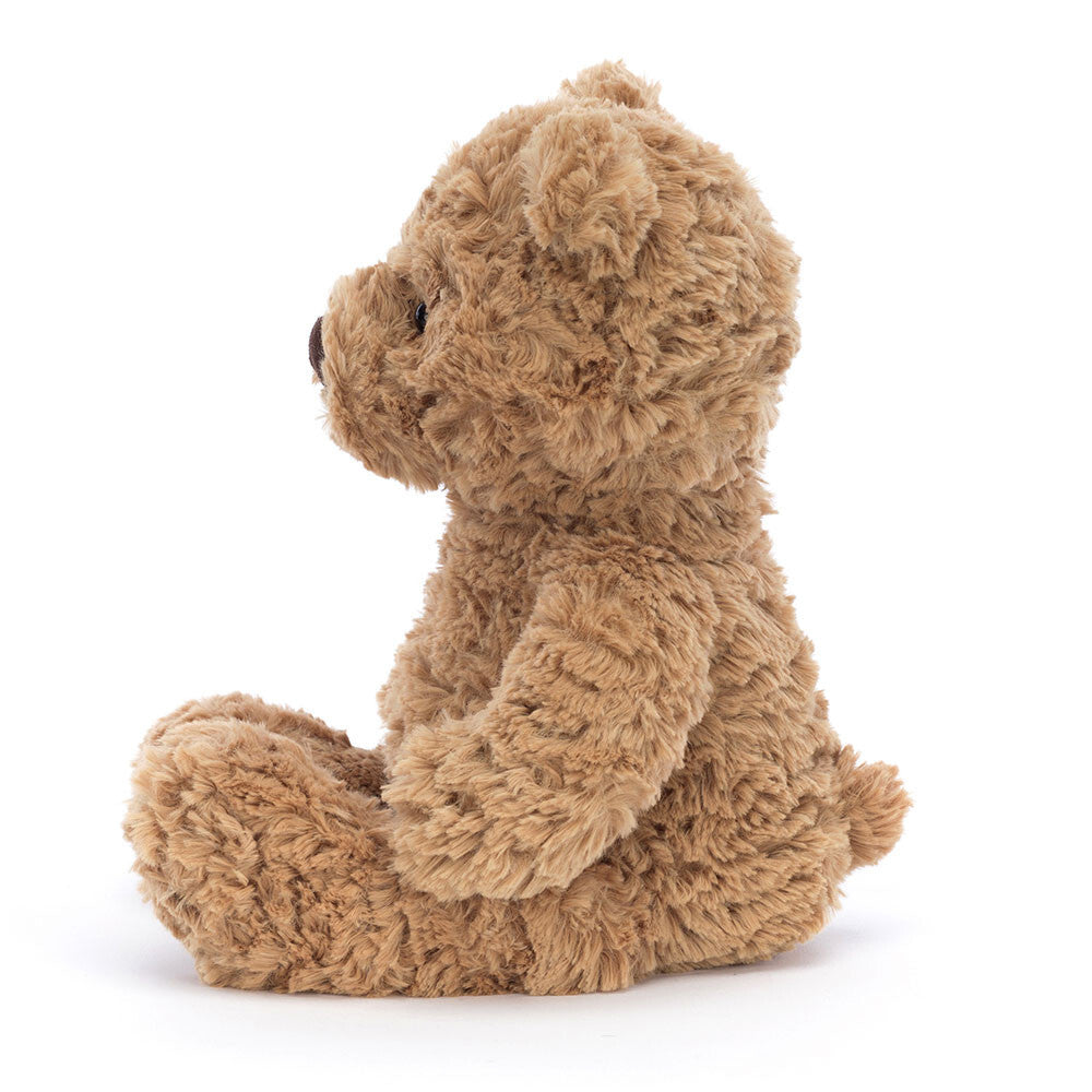 Teddy bear close-up arrangement