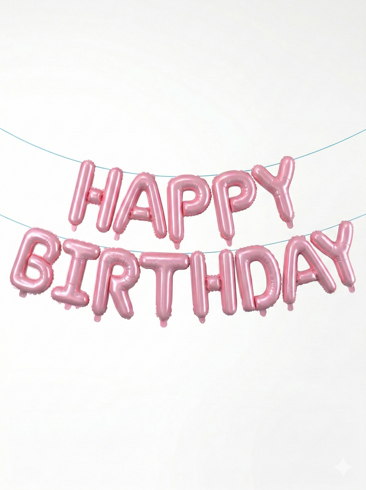 Pink “Happy Birthday” Balloon Banner Set