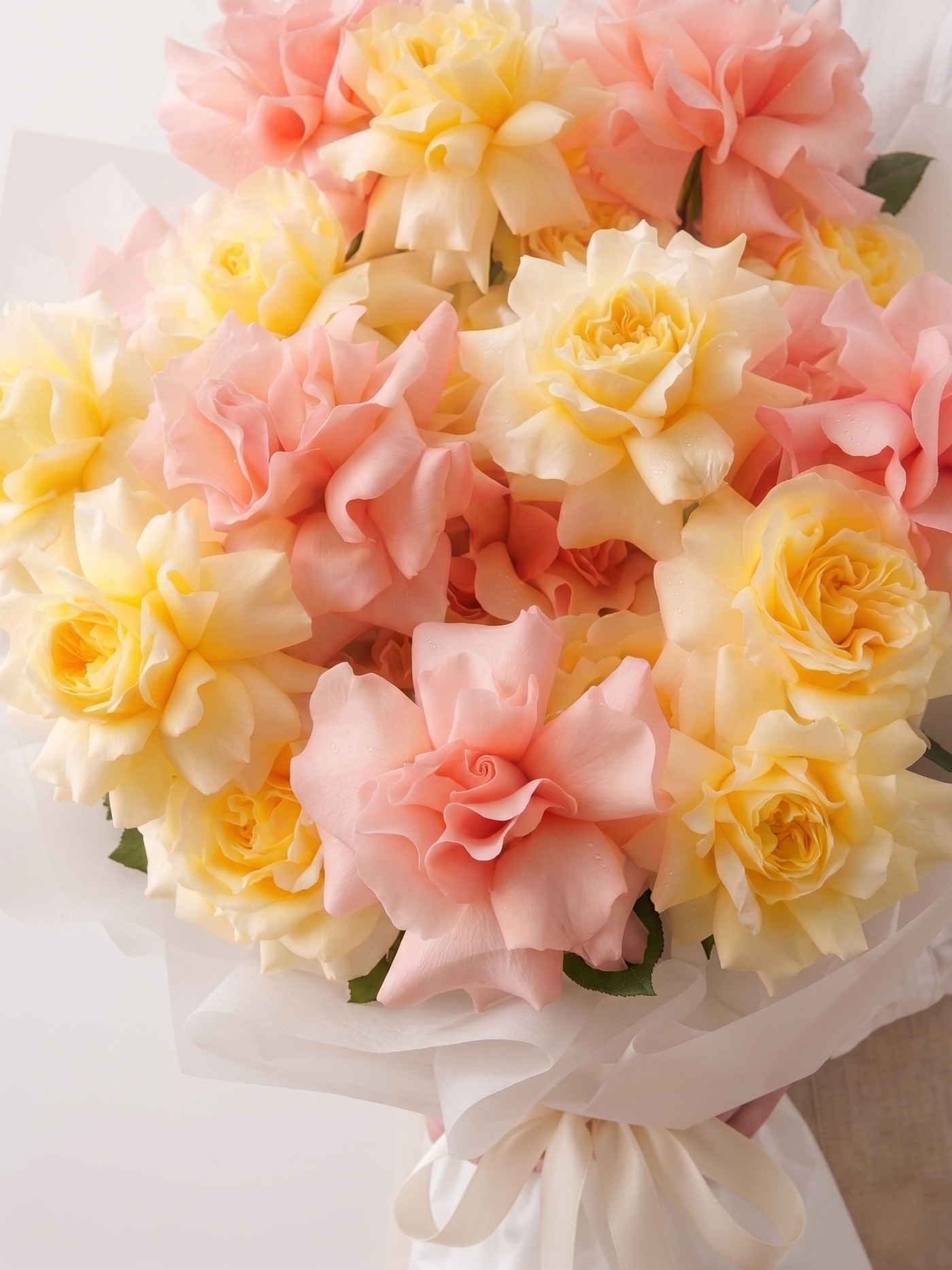 Florist with Pink Franch Rose South Florida