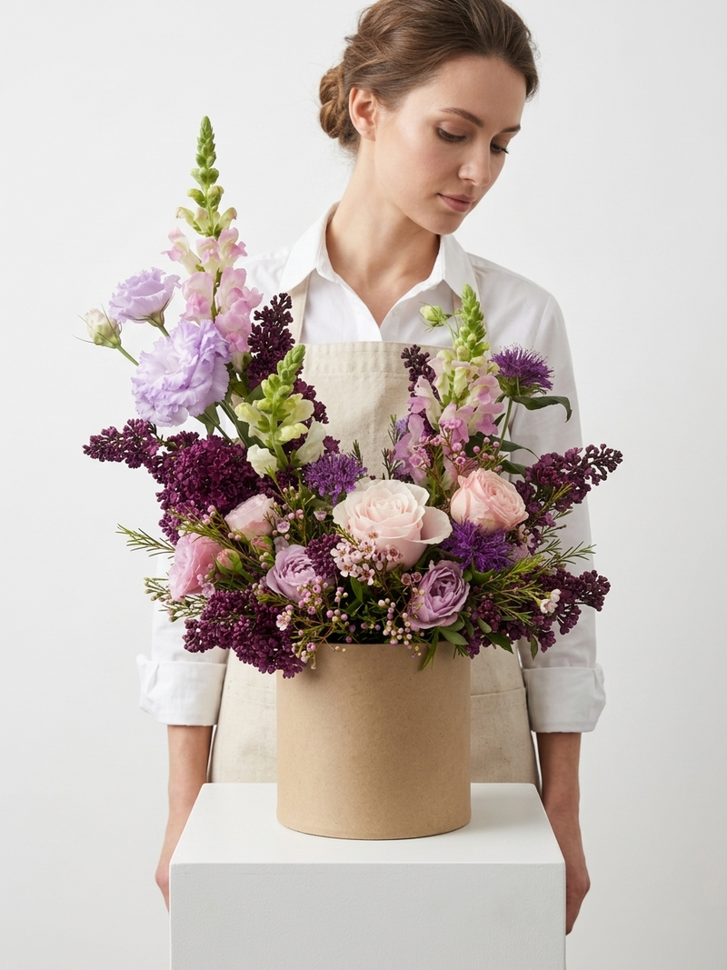 Lavender Blush Flower Box